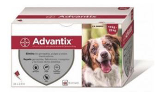 ADVANTIX PERROS 10-25 KG PIPETA (2.5ML)