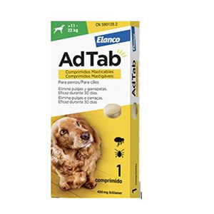 ADTAB 11-22 KG  1COMPRIMIDO PERROS 450MG